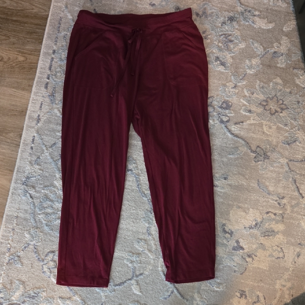 Athletic Works Maroon Women's Lounge Pants